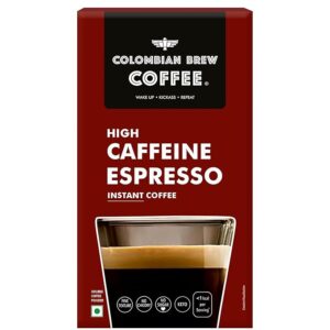 Colombian Brew High Caffeine Espresso Instant Coffee Powder